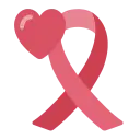 Listón de luto conmemorativo a la prevención del cáncer de mama.